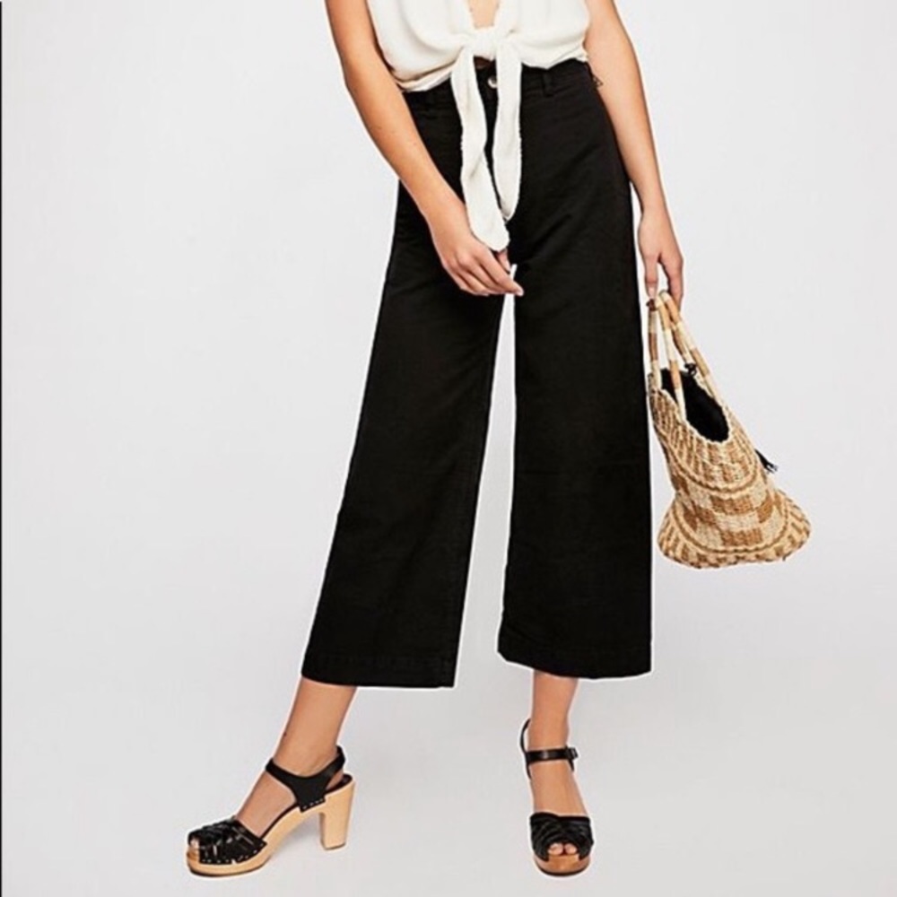 Free People Black Patti Pants